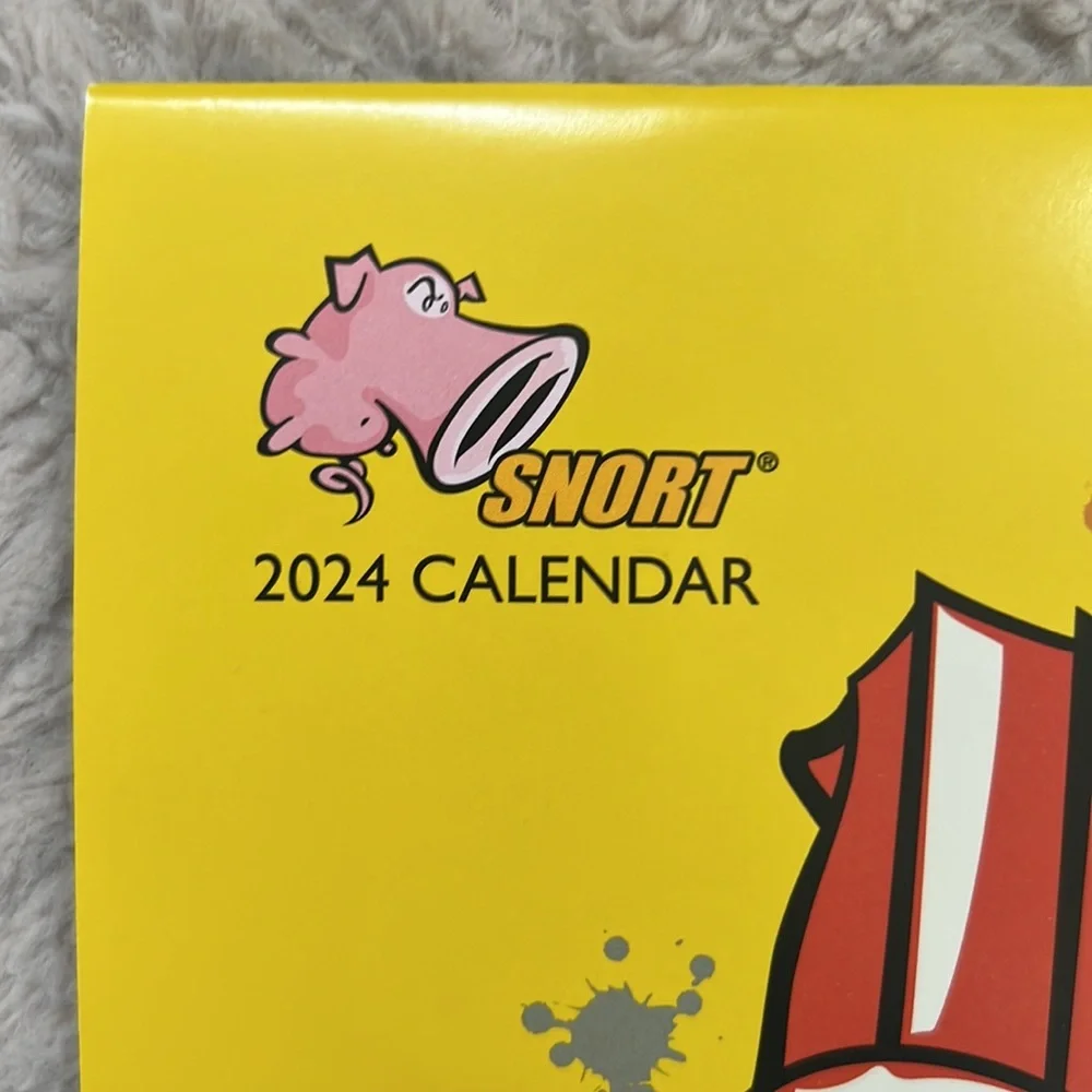 2024 Snort calendar classic toys, wall calendar featuring Snort and classic toys